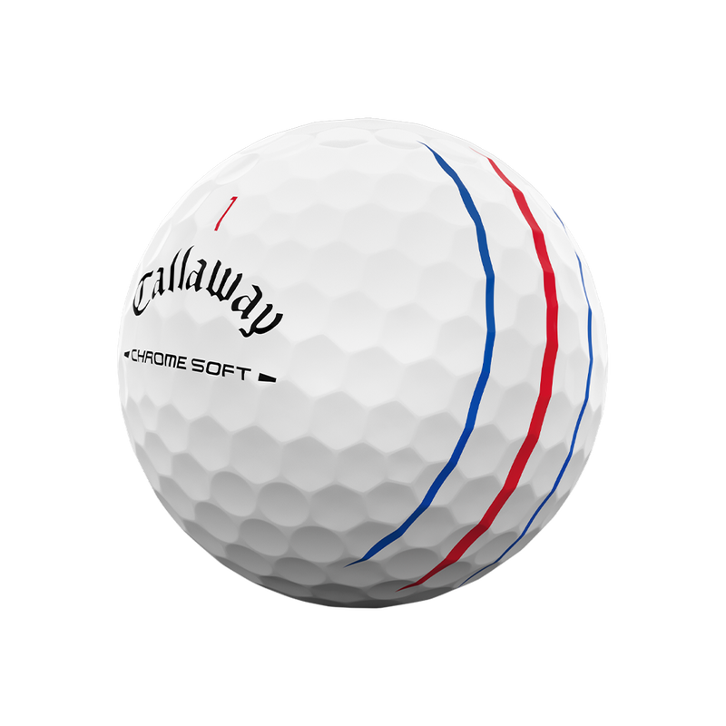 Callaway Chrome Soft Triple Track 2026 Golfbälle – Weiß (12er Pack) – Bild 3