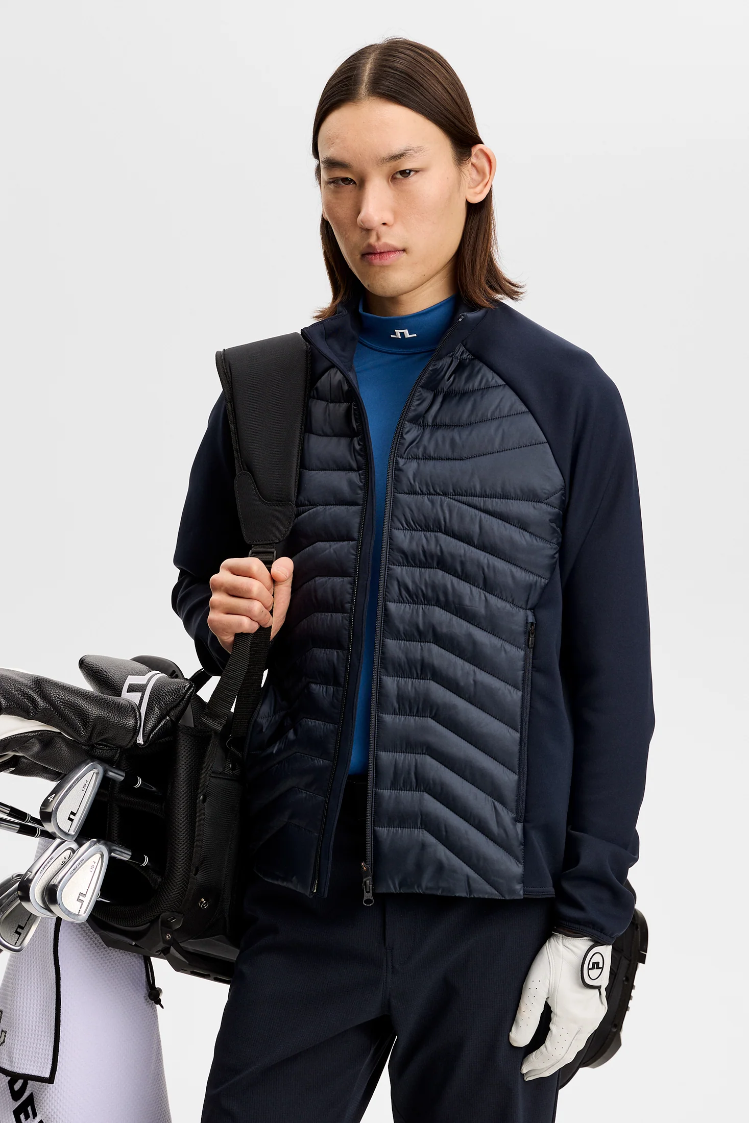 J.LINDEBERG Heyden Quilt Hybrid Jacke für Herren JL Navy – Bild 4