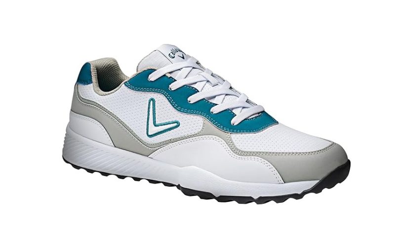 Callaway The 82 Herren Golfschuhe Weiß/Grau/Aqua