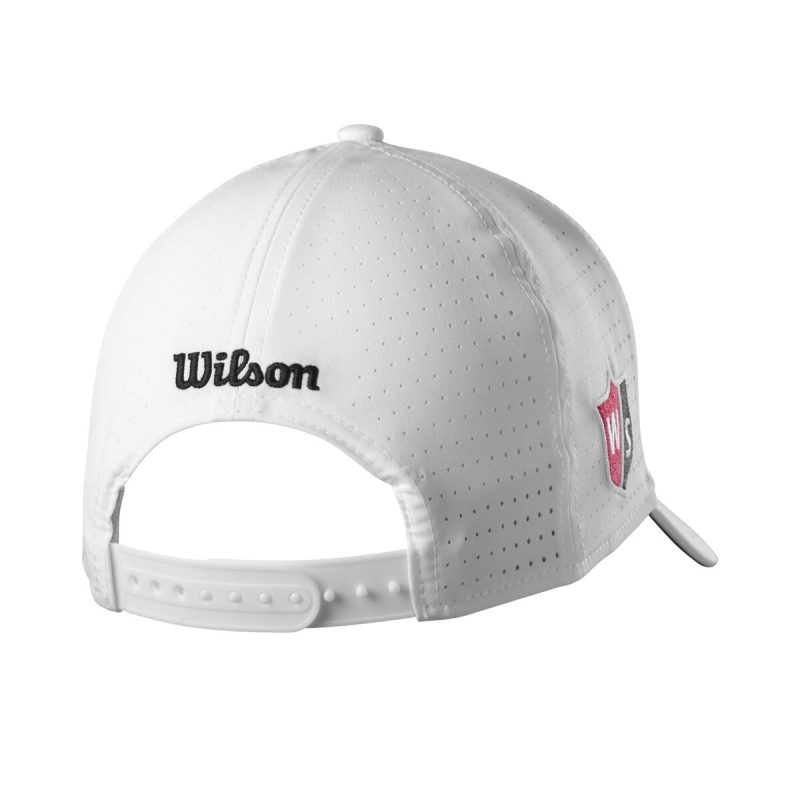 Alternative view of Wilson Performance Mesh Cap Herren weiss