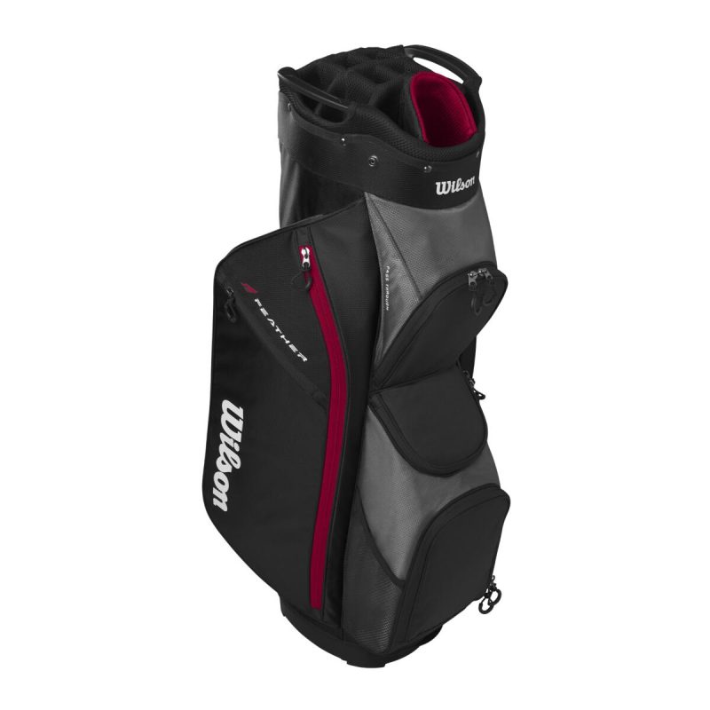 Wilson Feather Cart Golf Bag Schwarz/Grau/Rot