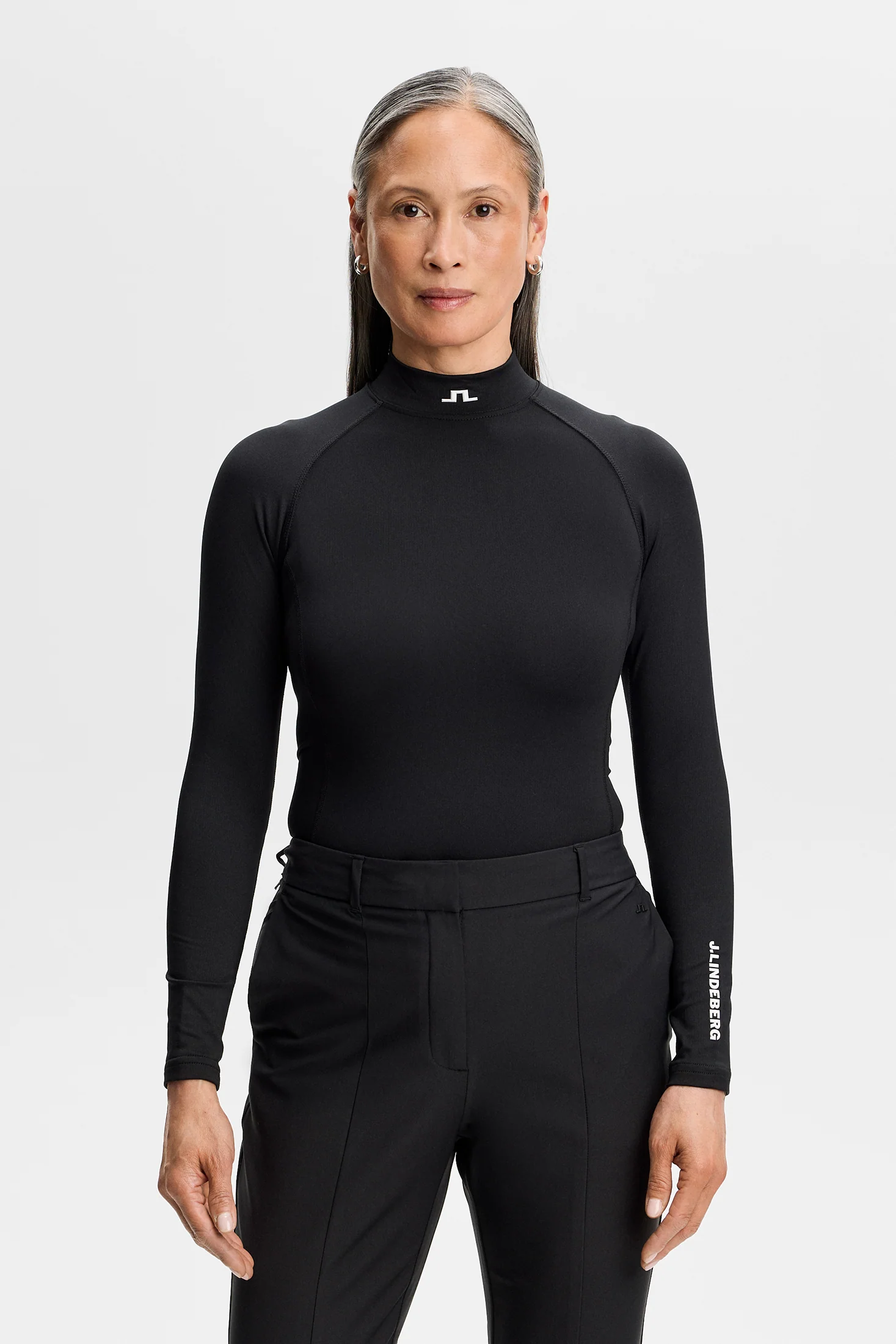 J.Lindeberg Ella Brushed Top für Damen Schwarz – Bild 2