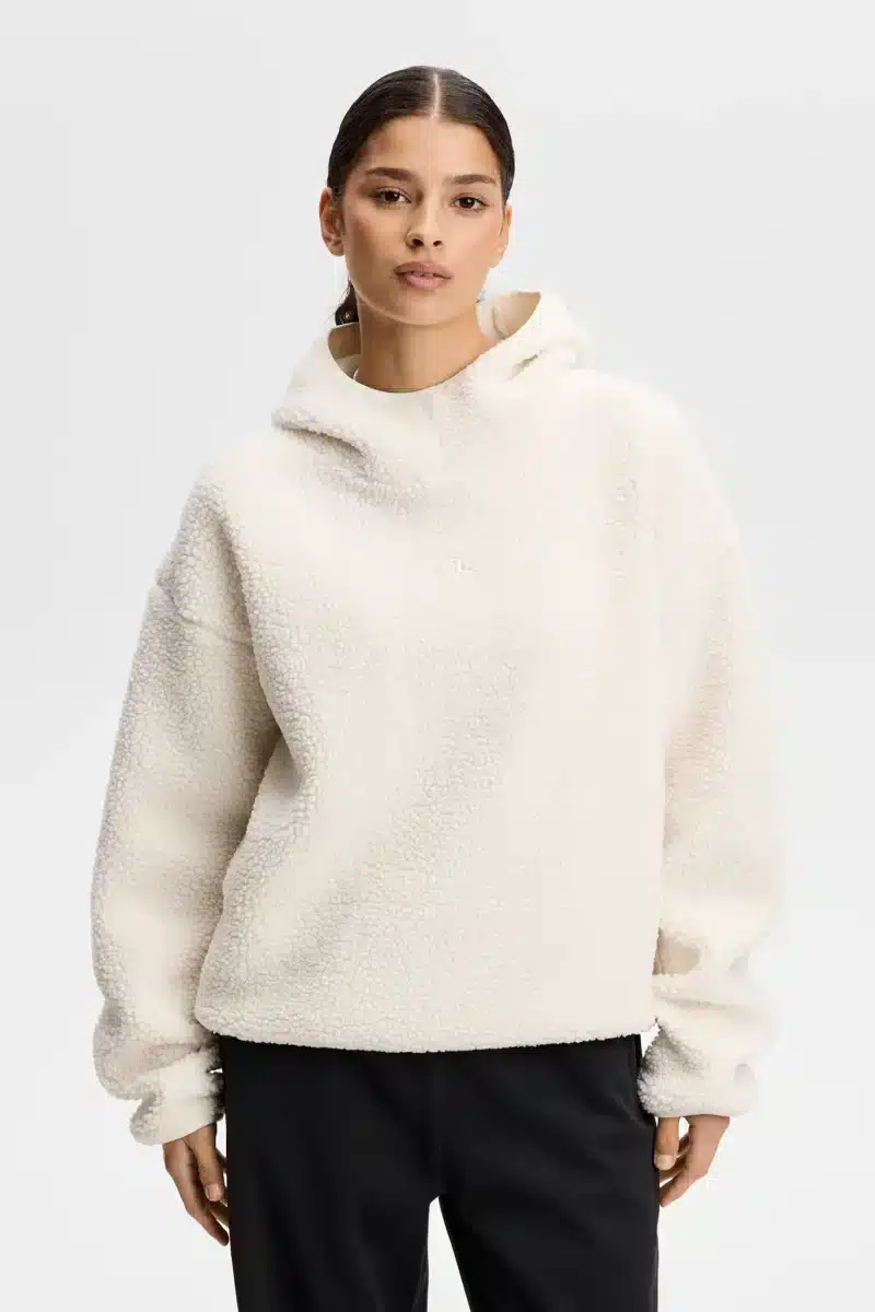 J.LINDEBERG Comona Pile Hood für Damen Weiß