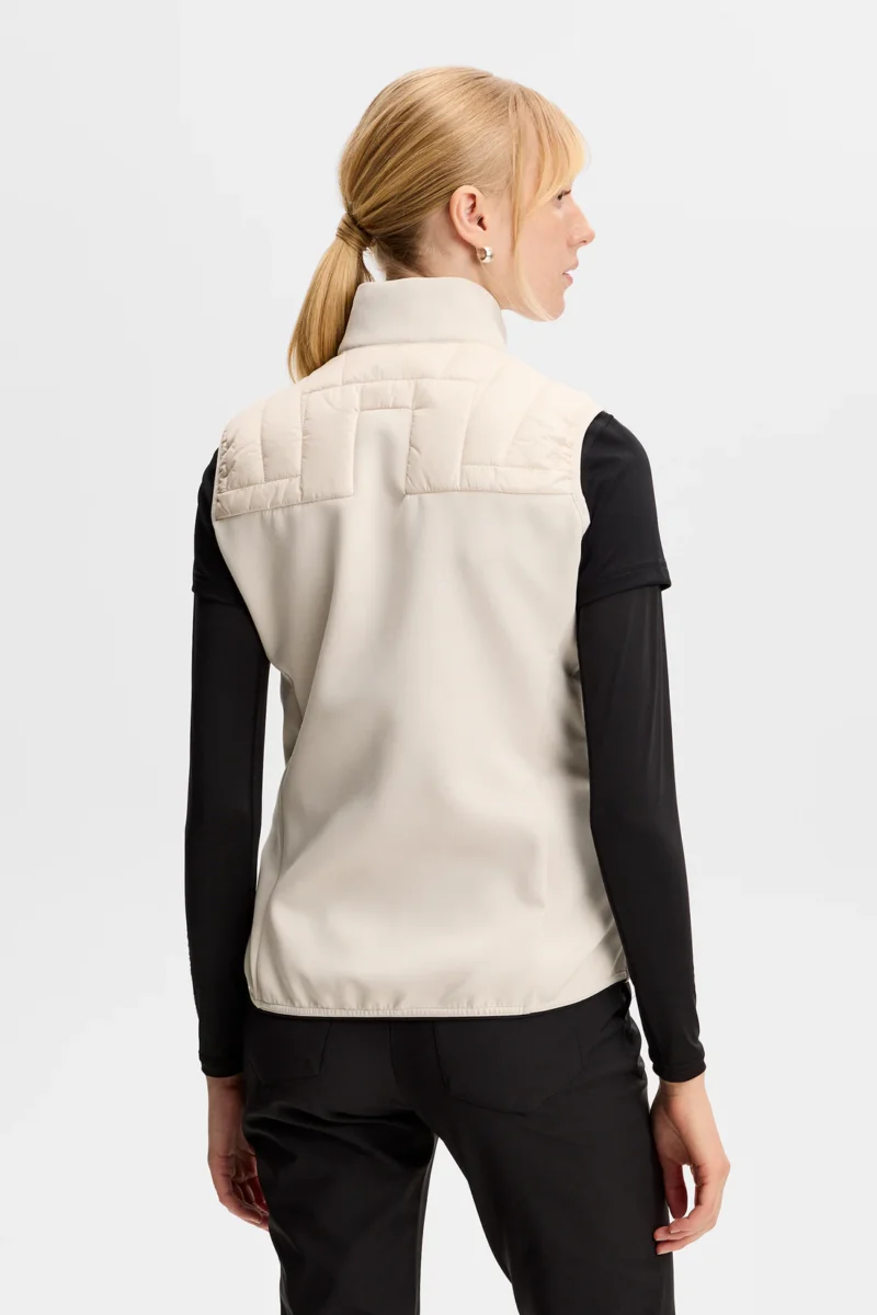 Alternative view of J.LINDEBERG Holma Quilt Hybrid Weste für Damen Moonbeam (Beige)