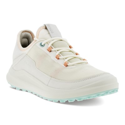Ecco Core Damen Golfschuhe White/Peach Nectar Mesh