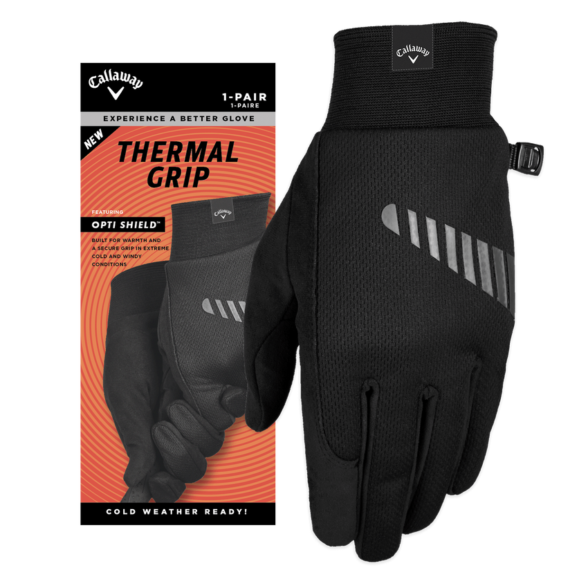 Callaway Thermal Grip 2023 Paar Winterhandschuhe Herren schwarz