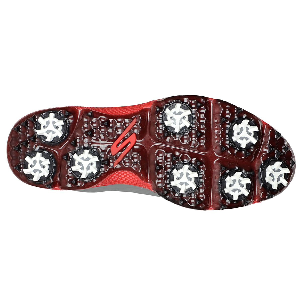 Skechers Go Golf Pro 5 Hyper Herren Golfschuhe Grau/Rot – Bild 2