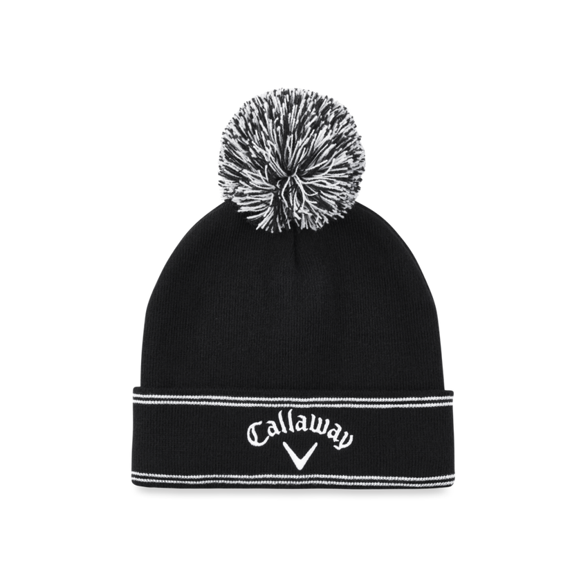 Callaway Classic Winter Beanie Herren Mütze Schwarz/Weiss