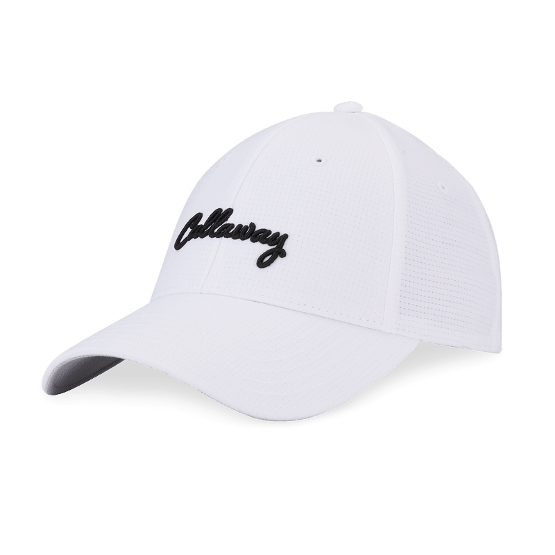 Callaway Stitch Magnet Damen Cap – Weiß/Schwarz