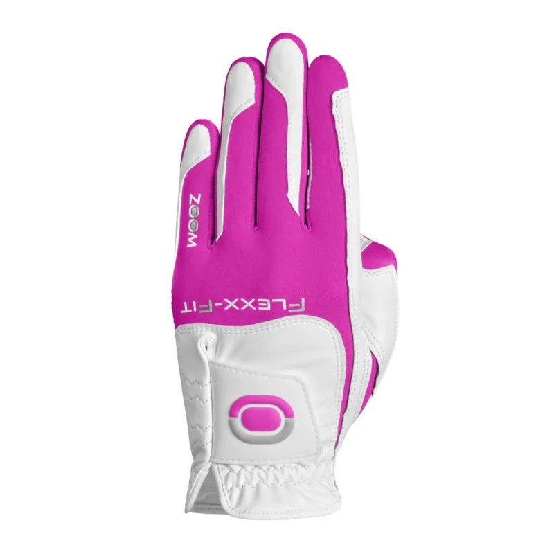 Zoom Hybrid Damen Golfhandschuhe - Weiß/Fuchsia