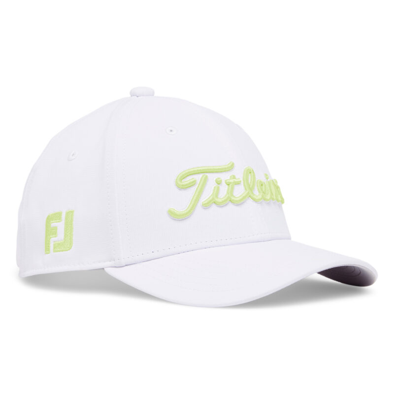 Titleist Tour Performance Junior Cap 2026 – Weiß/Lime