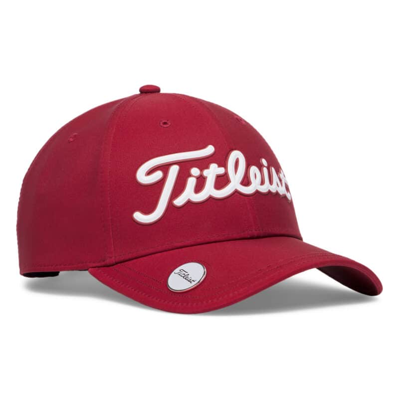 Titleist Players Performance Ball Marker Cap 2026 – Crimson/Weiß