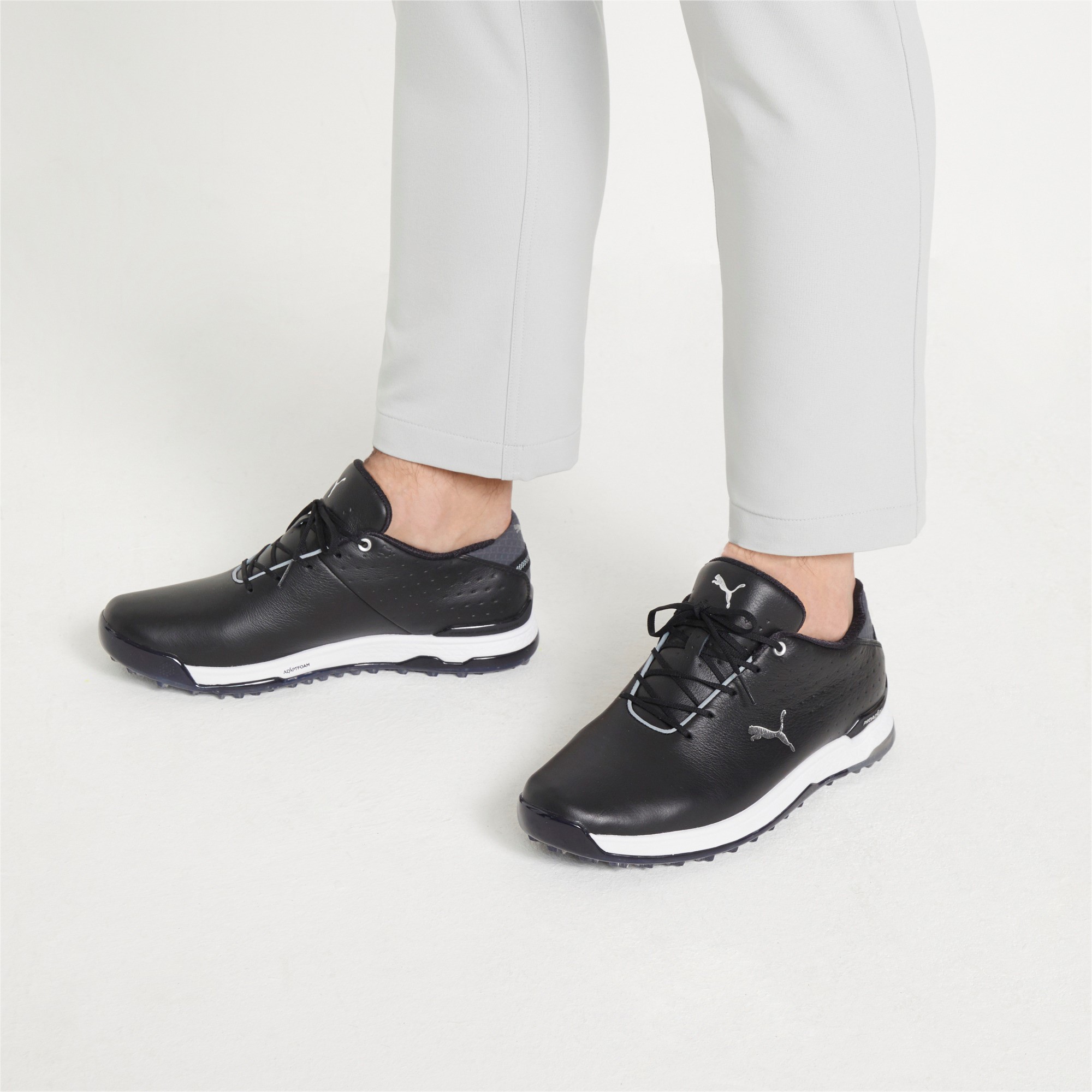 Puma Proadapt Alphacat Leather Herren Golfschuhe Black/Silver – Bild 7