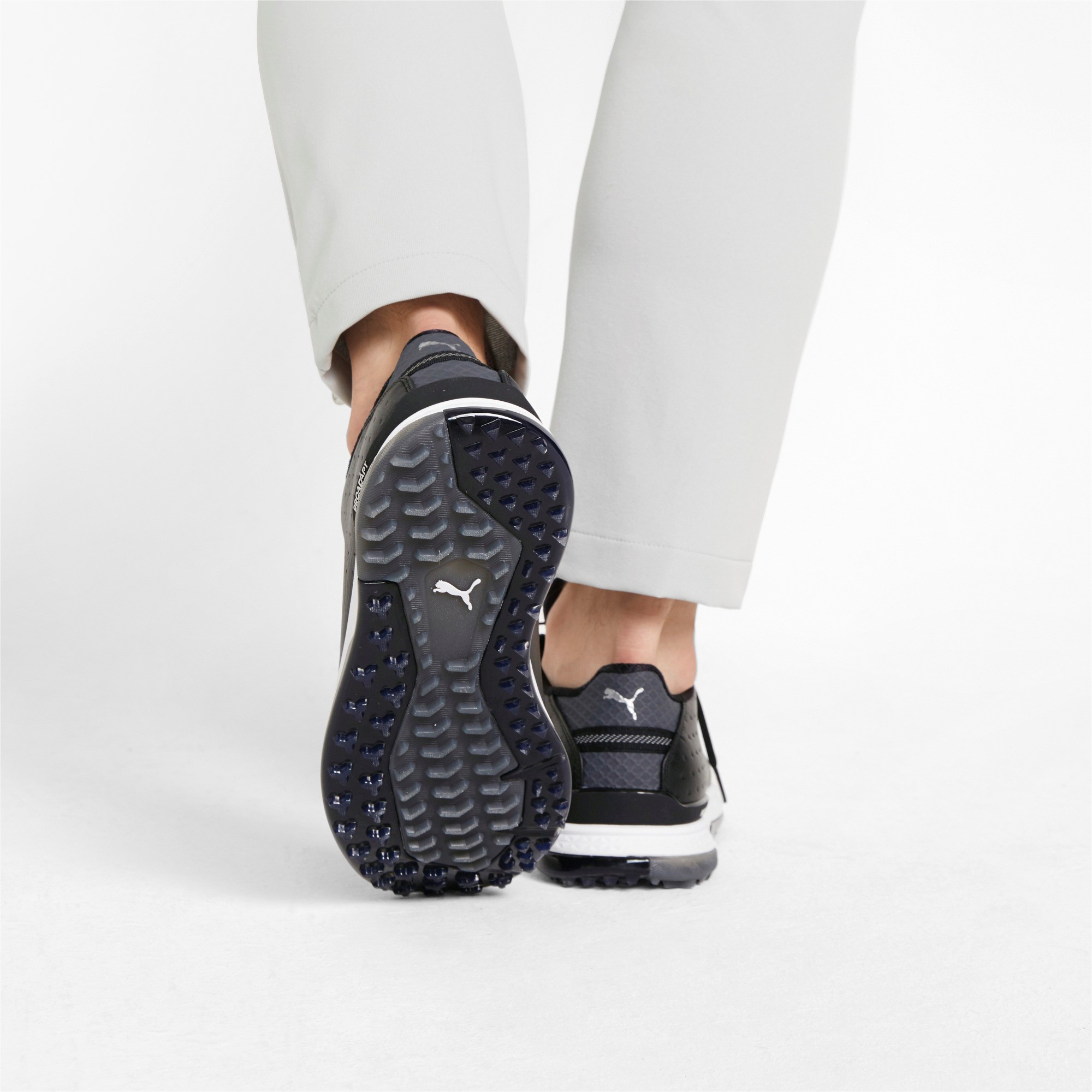 Puma Proadapt Alphacat Leather Herren Golfschuhe Black/Silver – Bild 6