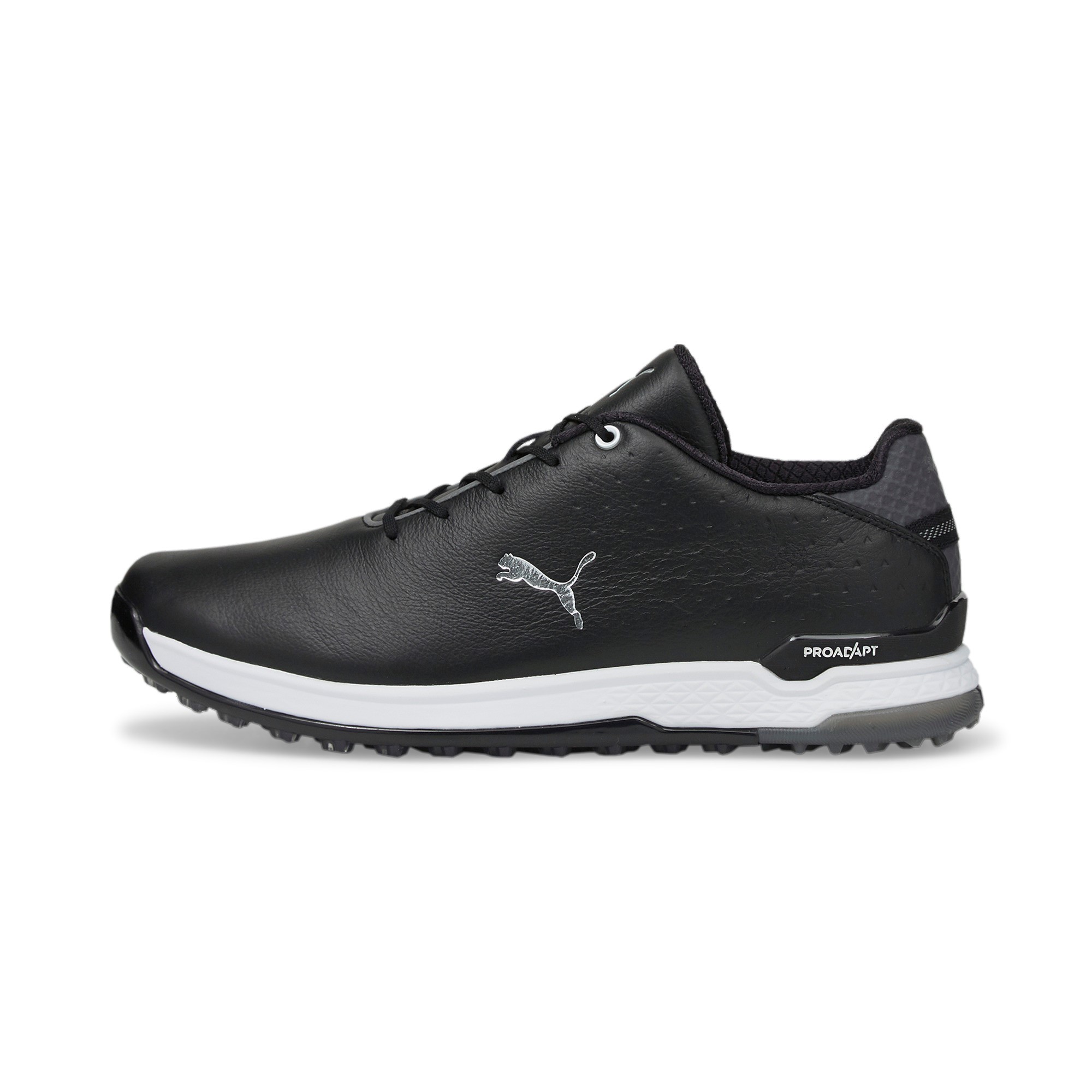 Puma Proadapt Alphacat Leather Herren Golfschuhe Black/Silver – Bild 5