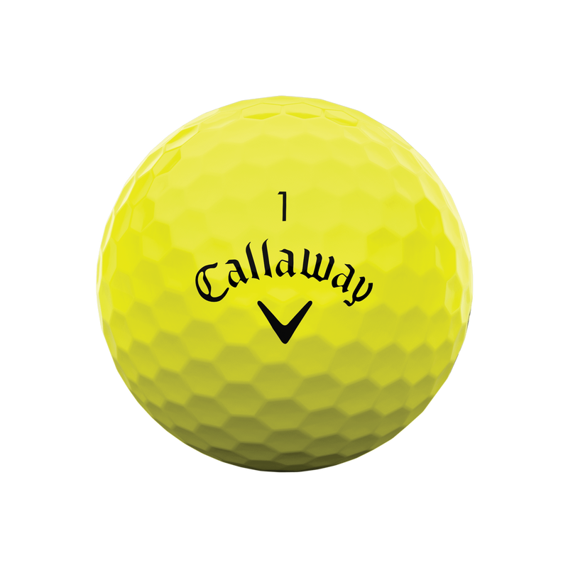 Callaway Warbird Distance 2025 Golfbälle 12 Stück Gelb – Bild 3