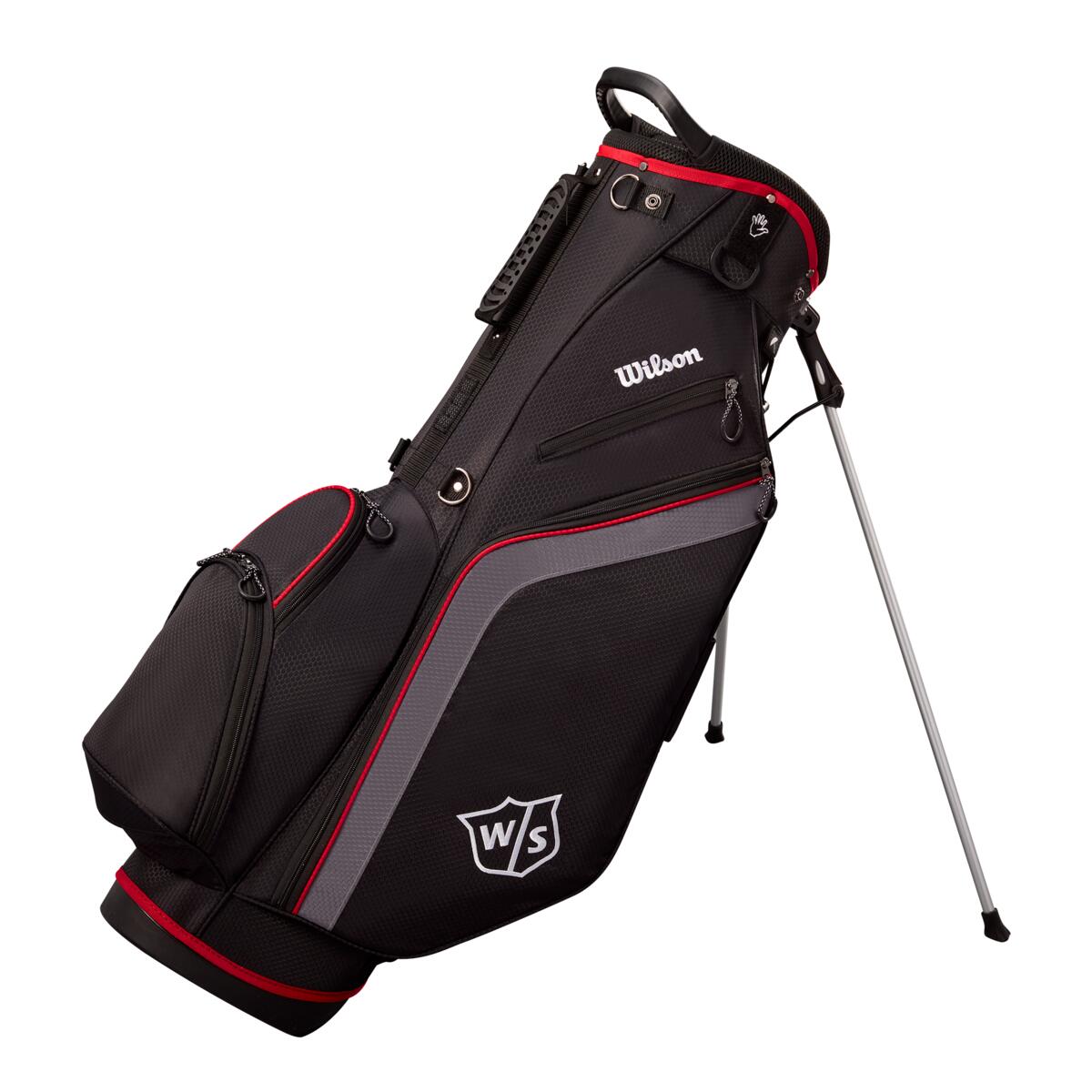 Wilson Staff Lite Carry Golf Tasche schwarz/rot